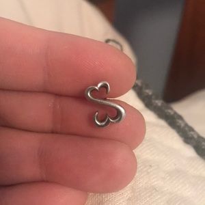 1 Open Heart KAY JEWELERS Earring Stud .925 SS